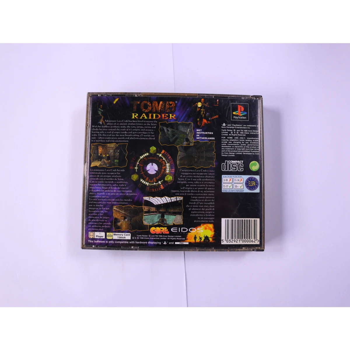 PlayStation 1 - Tomb Raider - productfoto 2