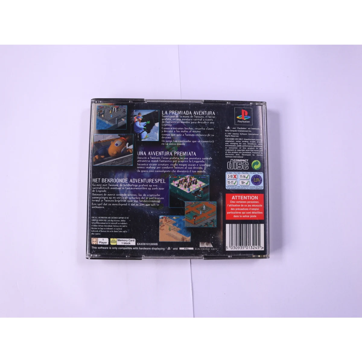 PlayStation 1 - Little Big Adventure - productfoto 2