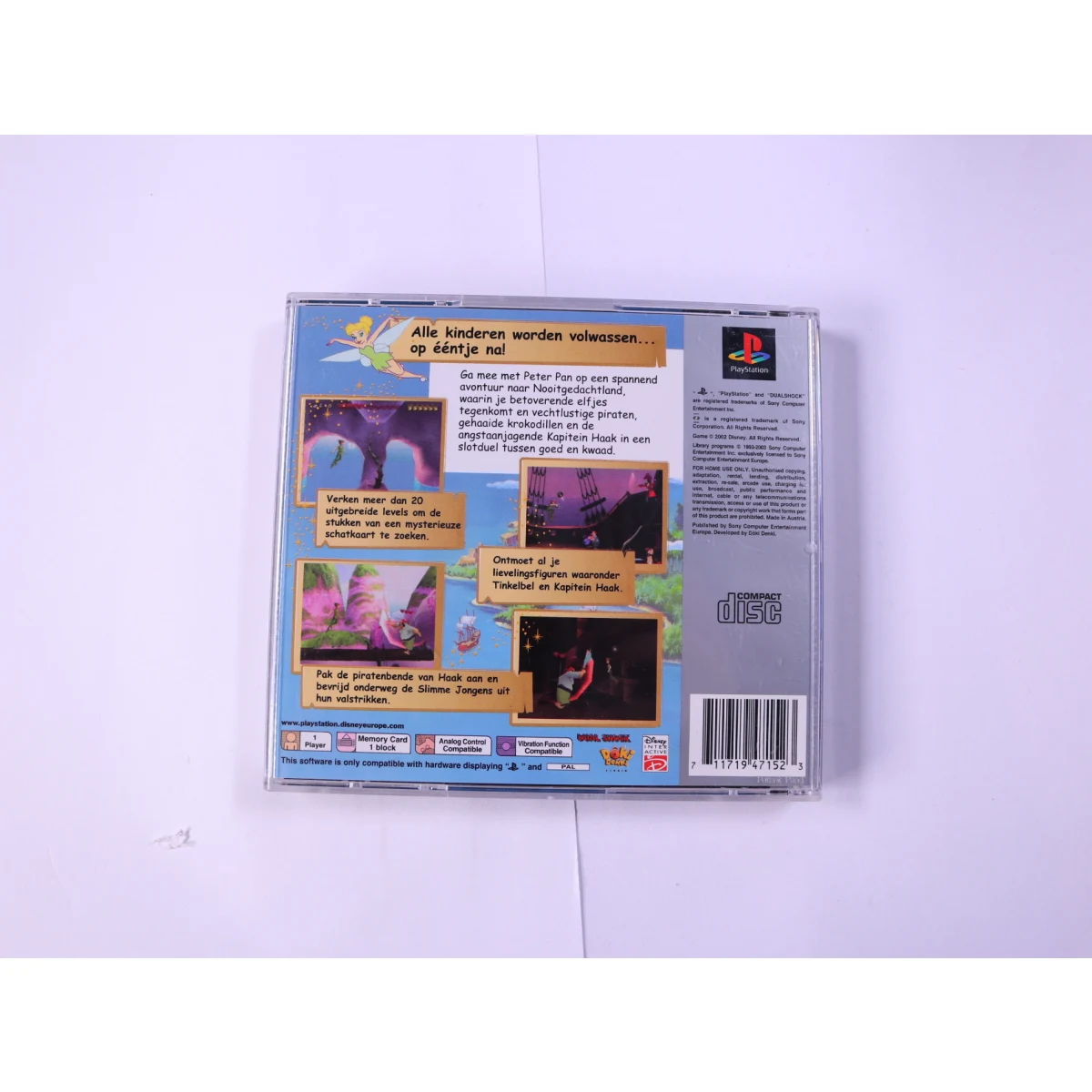 PlayStation 1 - Peter Pan: Adventures in Neverland [Platinum] - productfoto 2