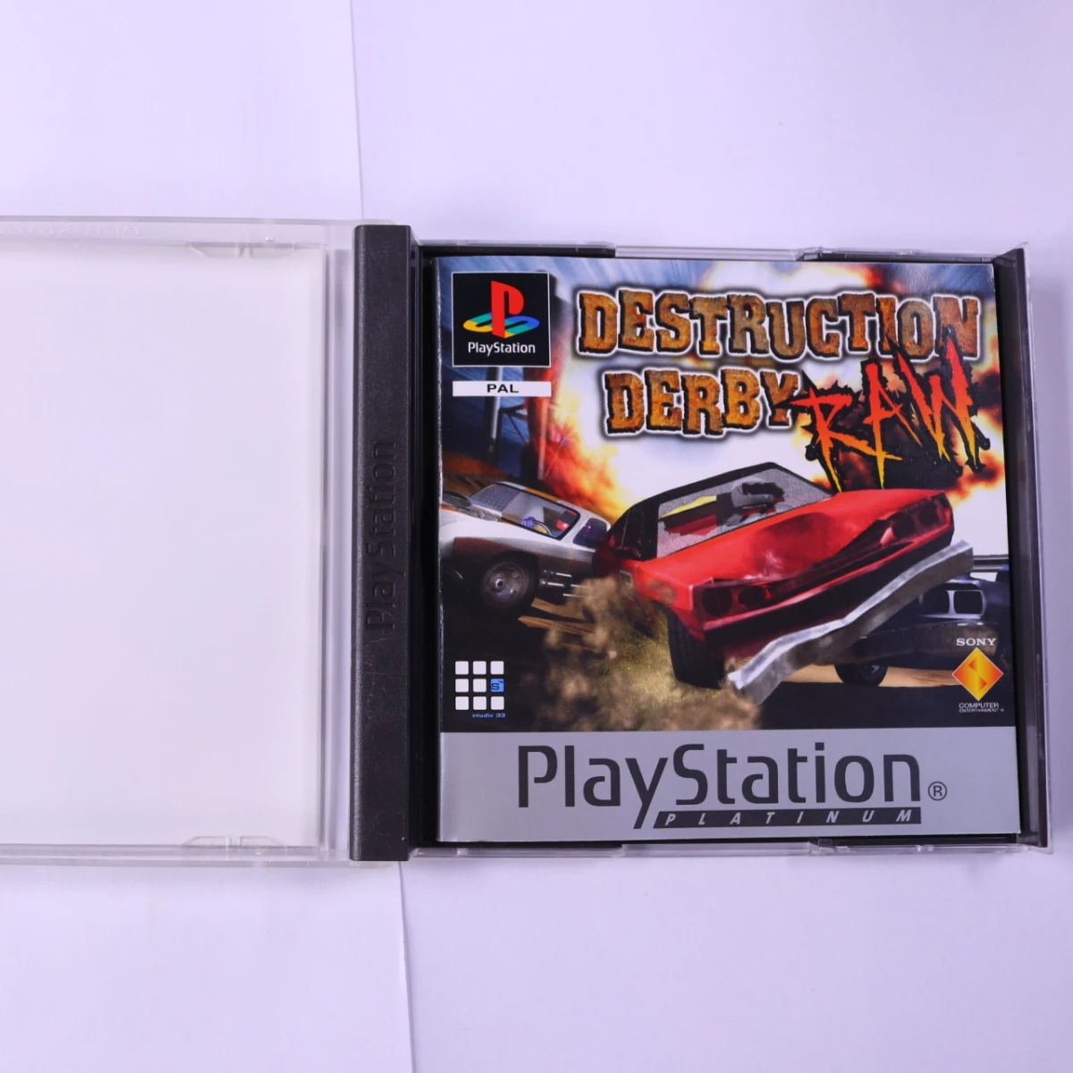 PlayStation 1 - Destruction Derby Raw [Platinum] - productfoto 3