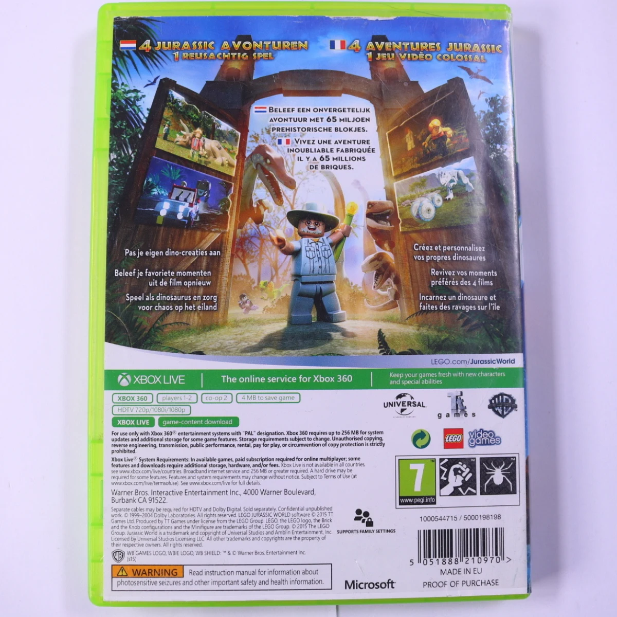 Xbox 360 - Lego Jurassic World [No Manual] - productfoto 2