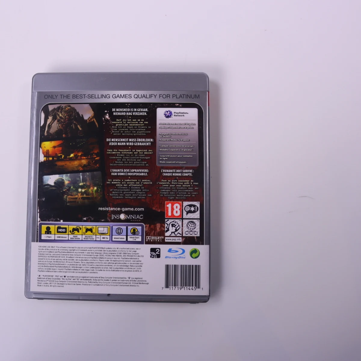 PlayStation 3 - Resistance 2 [Platinum] - Insomniac Games - productfoto 2
