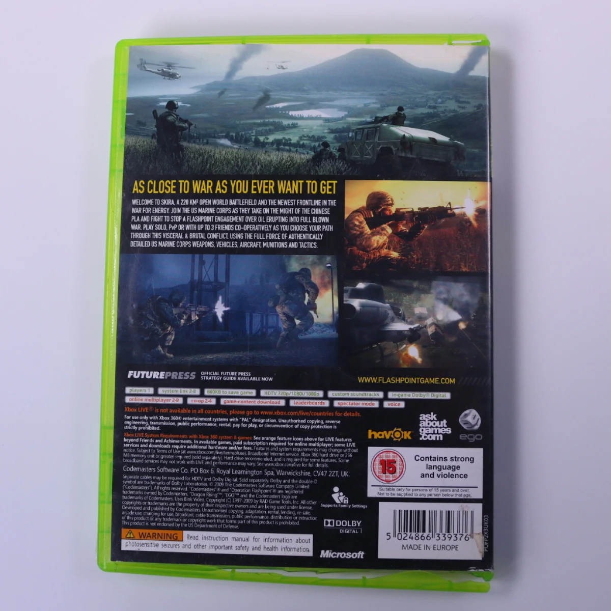 Xbox 360 - Operation Flashpoint: Dragon Rising - productfoto 2