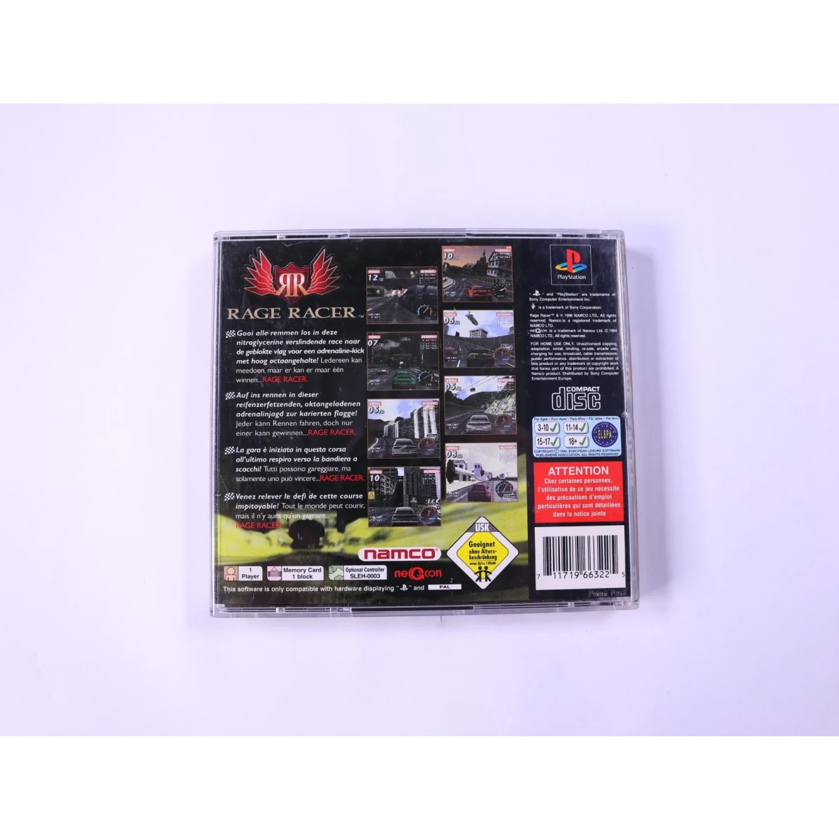PlayStation 1 - Rage Racer - productfoto 4