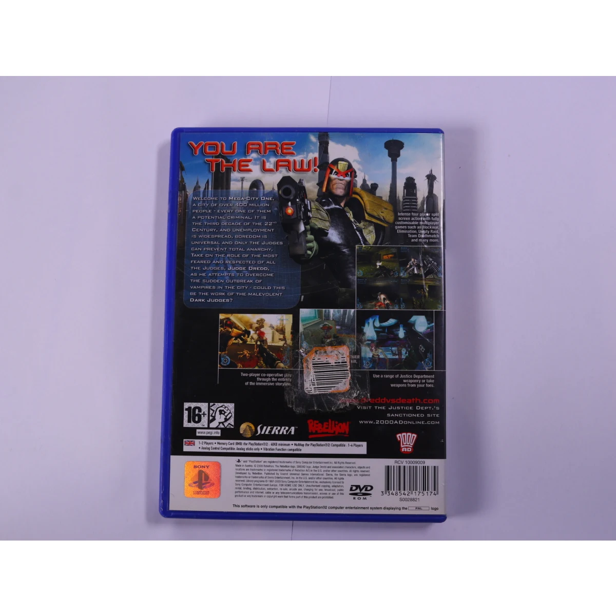 PlayStation 2 - Judge Dredd - productfoto 3