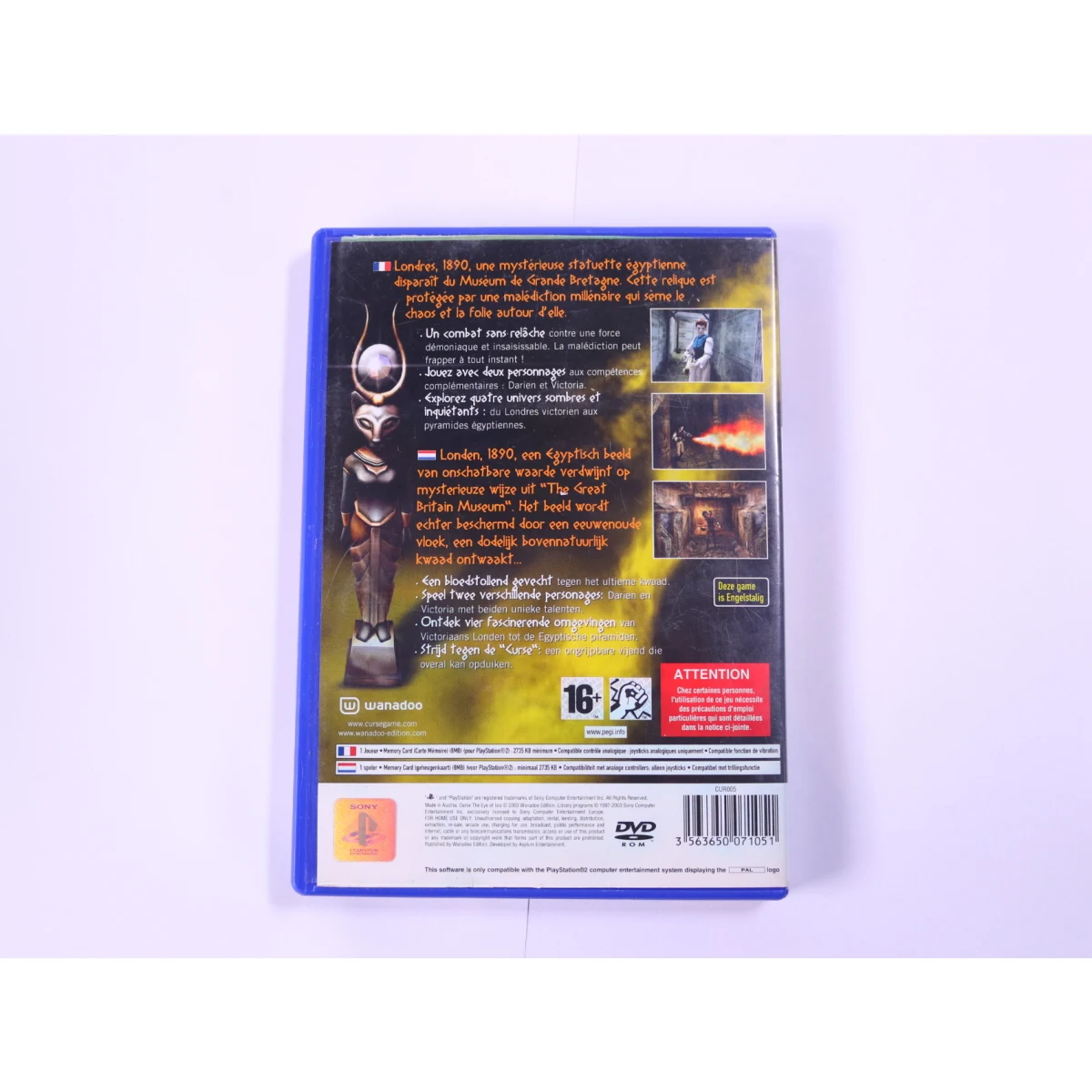PlayStation 2 - Curse: The Eye of Isis [No Manual] - Asylum Entertainment - productfoto 2