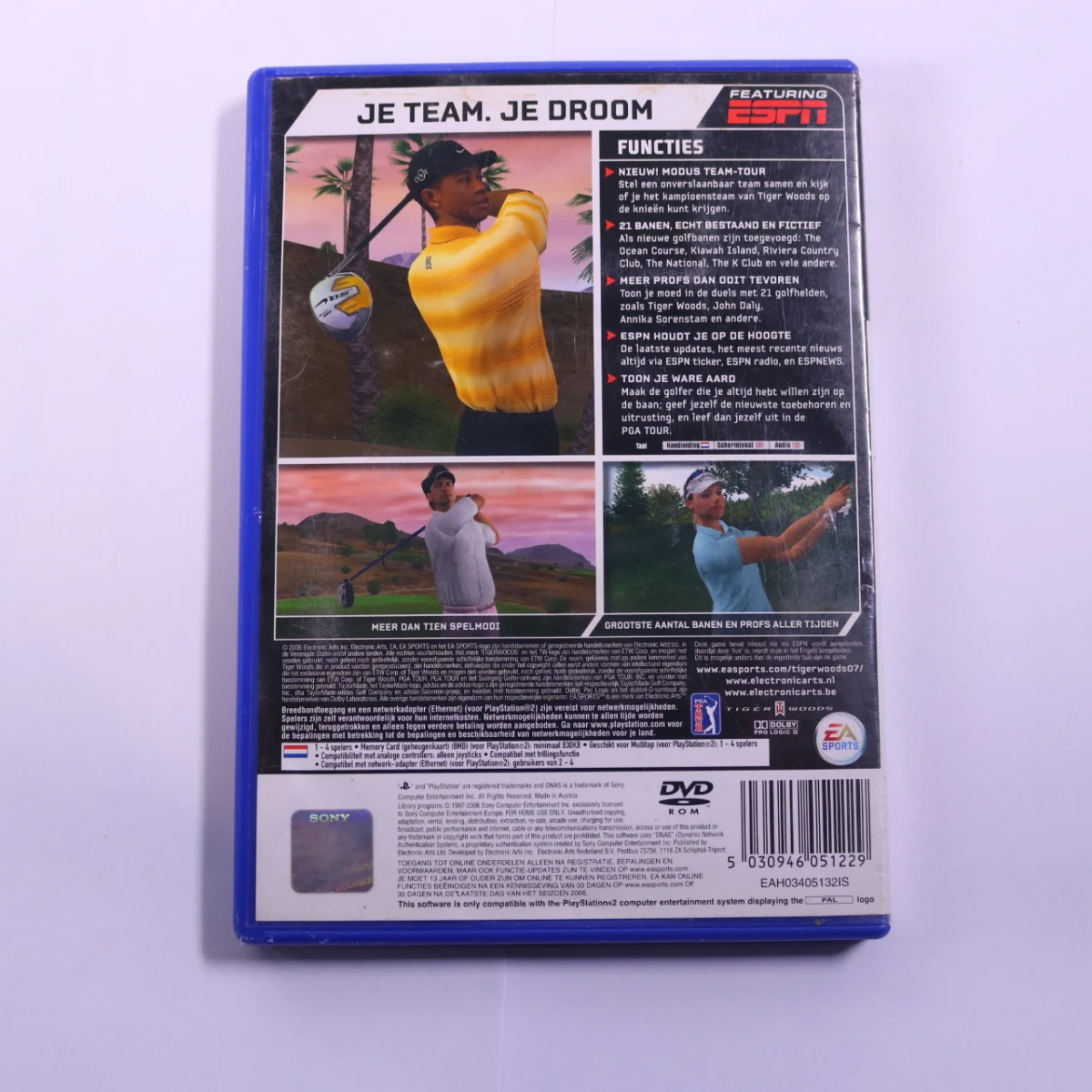 PlayStation 2 - Tiger Woods PGA Tour 07 - productfoto 2