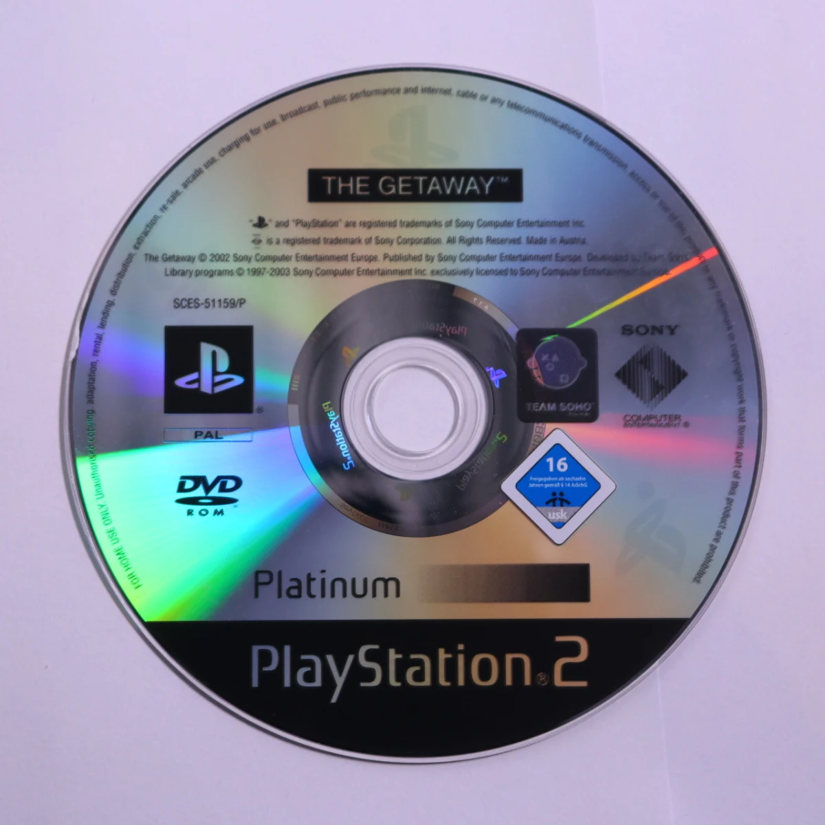 PlayStation 2 - The Getaway [Platinum] [Geen Hoesje]