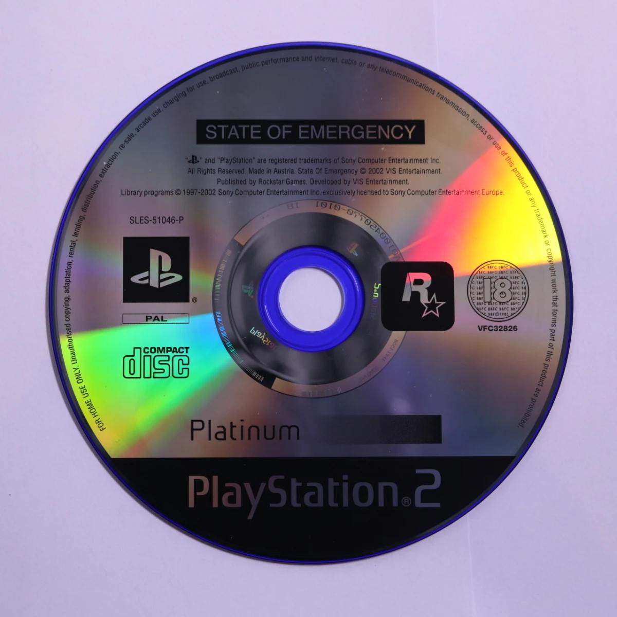 PlayStation 2 - State of Emergency [Platinum] [Geen Hoesje]
