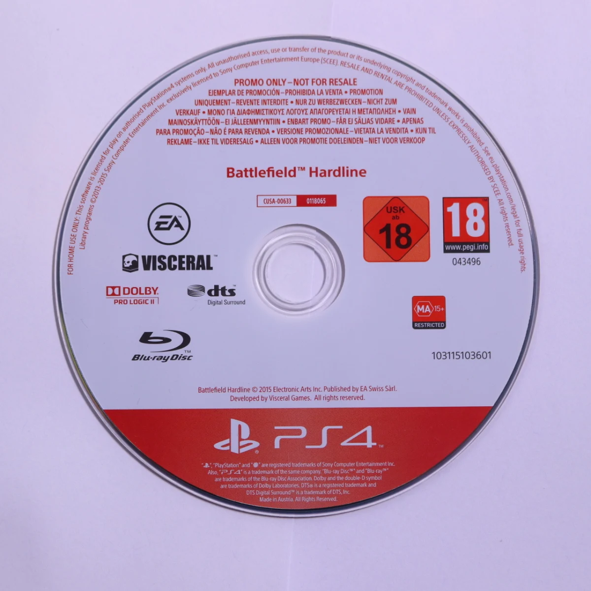 Playstation 4 - Battlefield Hardline [Geen Hoesje]