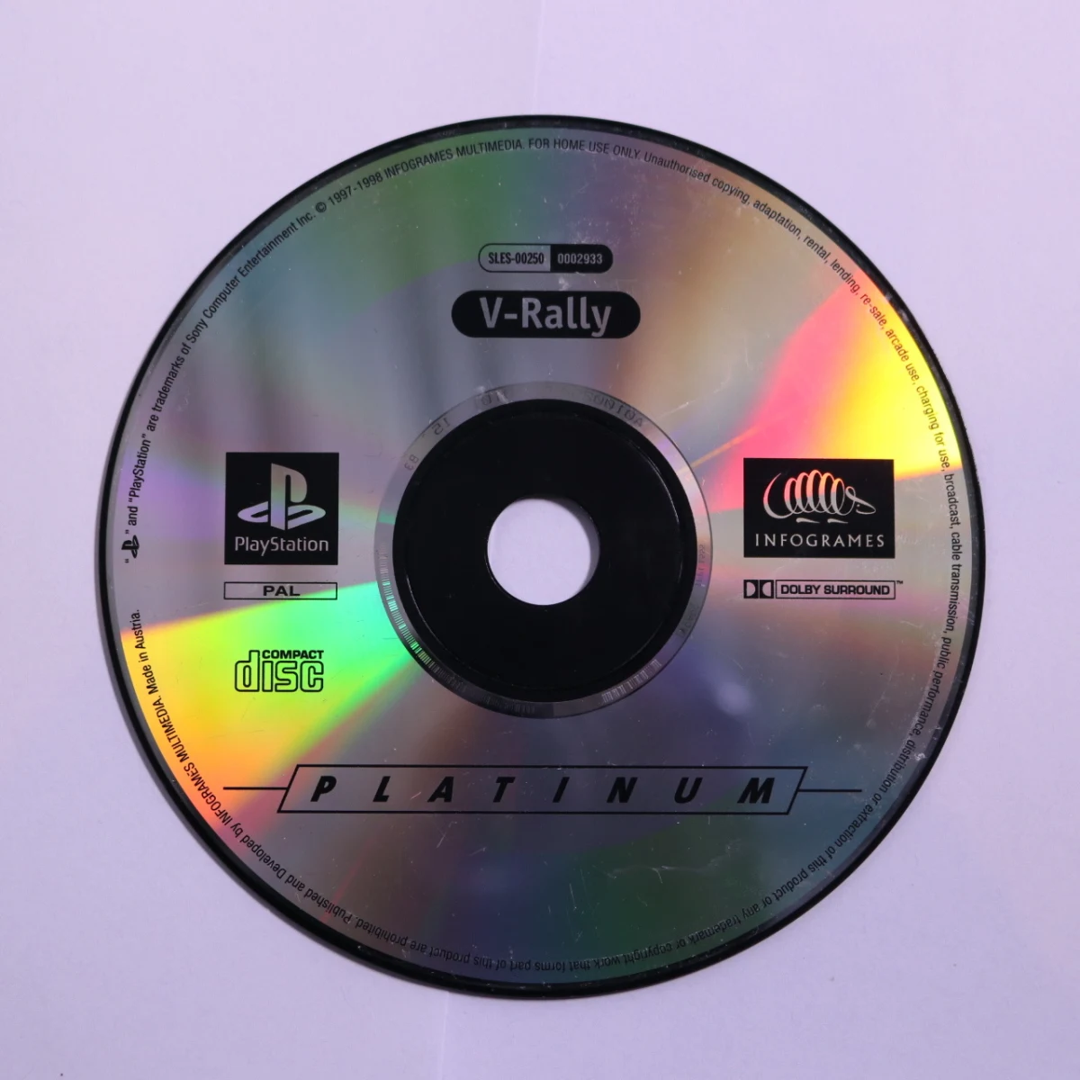 PlayStation 1 - V-Rally [Platinum Hits] [Geen Hoesje]
