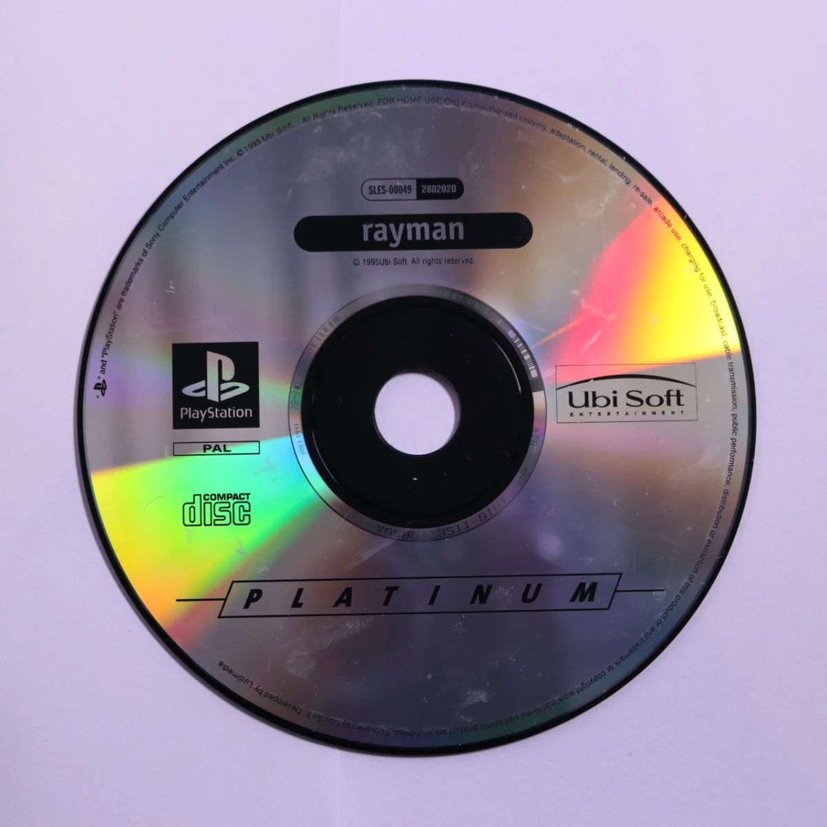 PlayStation 1 - Rayman [Platinum Hits] [Geen Hoesje]